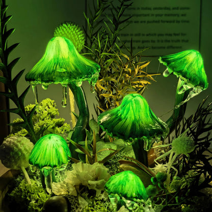 Whimsigoth Decor, Forest Handmade Mushroom Lamp